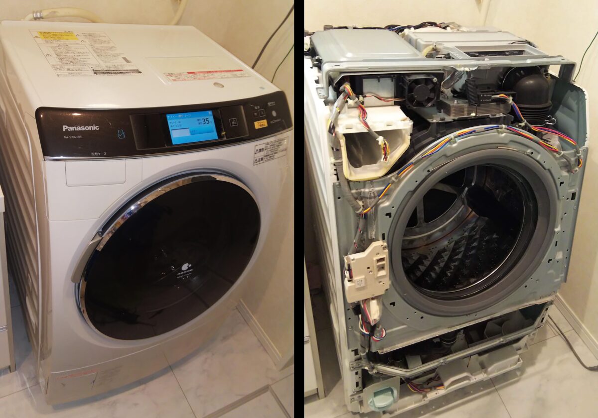 パナソニック ドラム式洗濯乾燥機 Panasonic NA-VX730SR-W - 家具