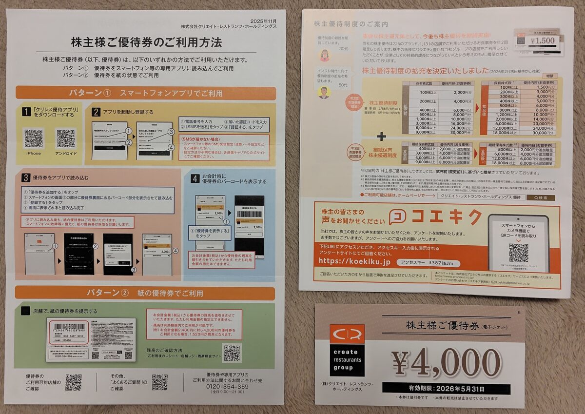 クリエイトレストランツ202511