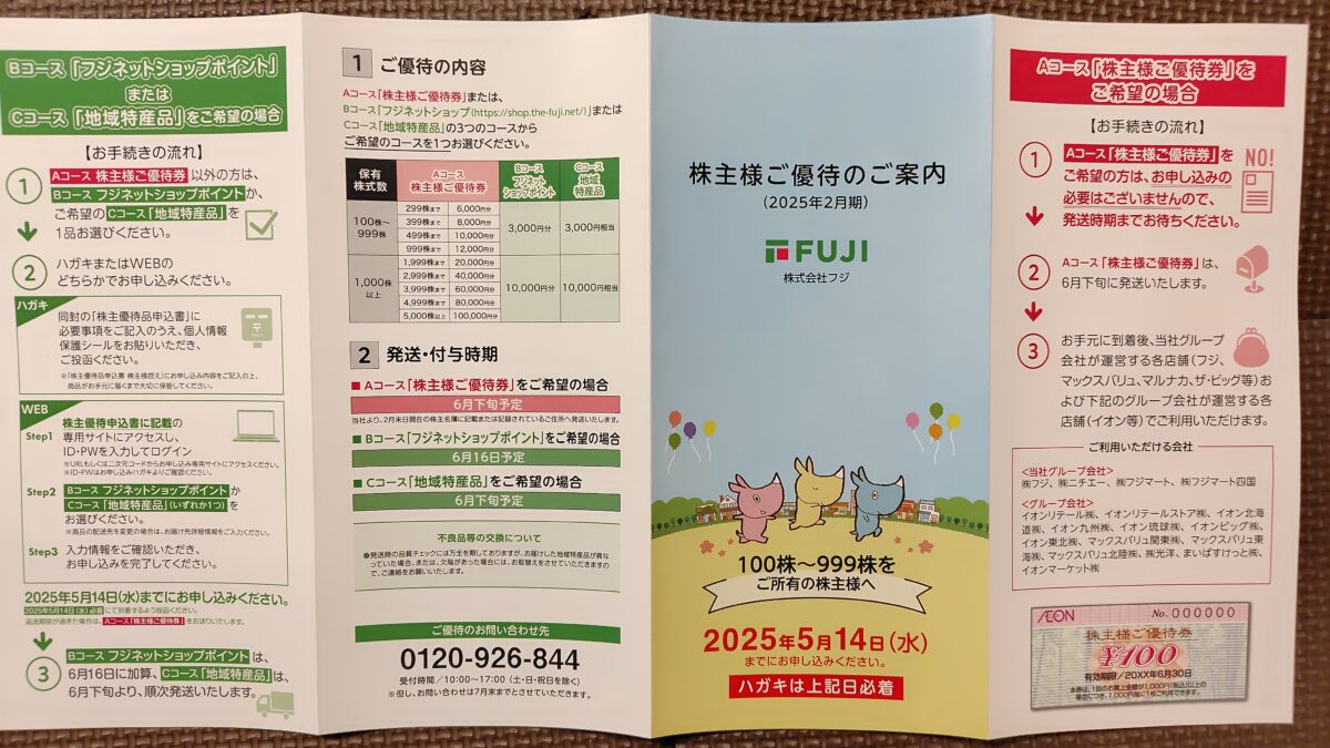 株主優待フジ2025
