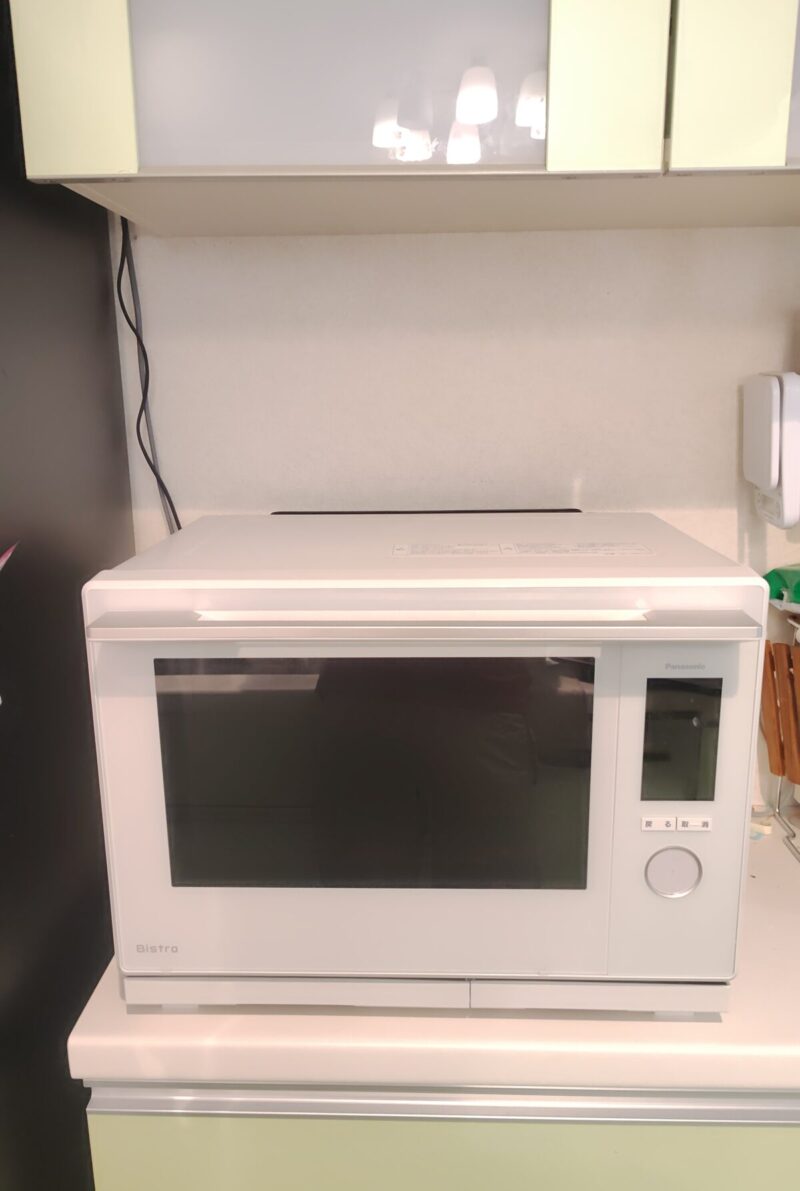 レンジと収納棚の状態